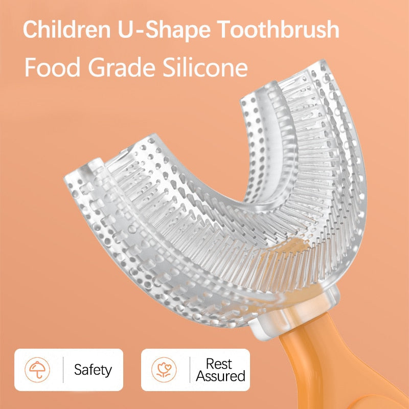 Escova de dentes infantil - em formato de U - Impactons52